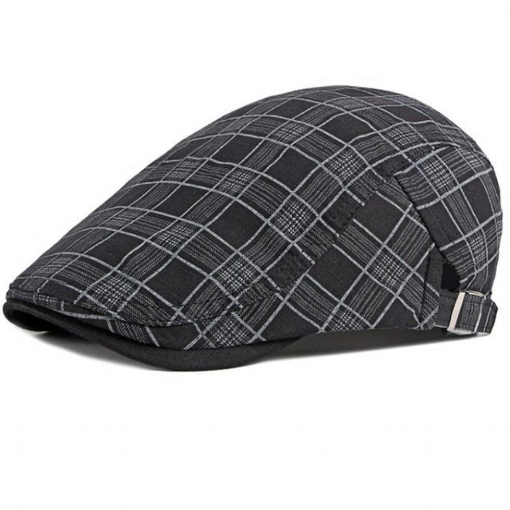 Hatut Miesten Vintage Plaid Ivy Newsboy Litteä Lippalakki