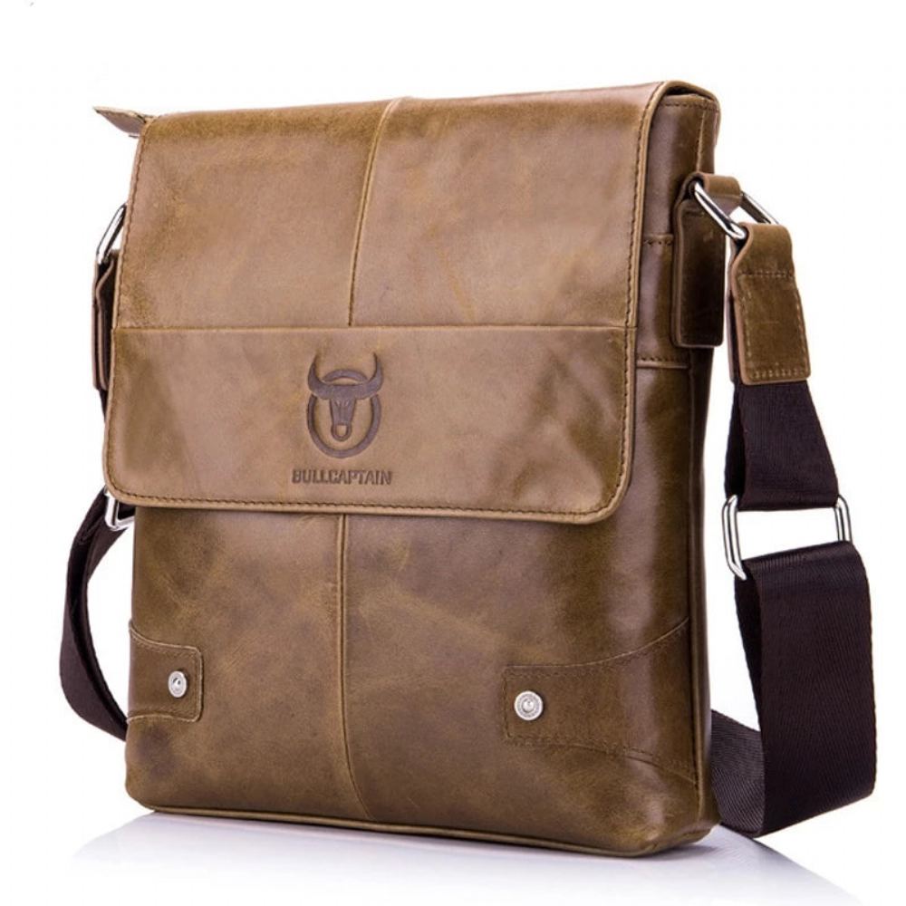 Aito Nahkainen Vintage Crossbody Laukku Salkut Miesten