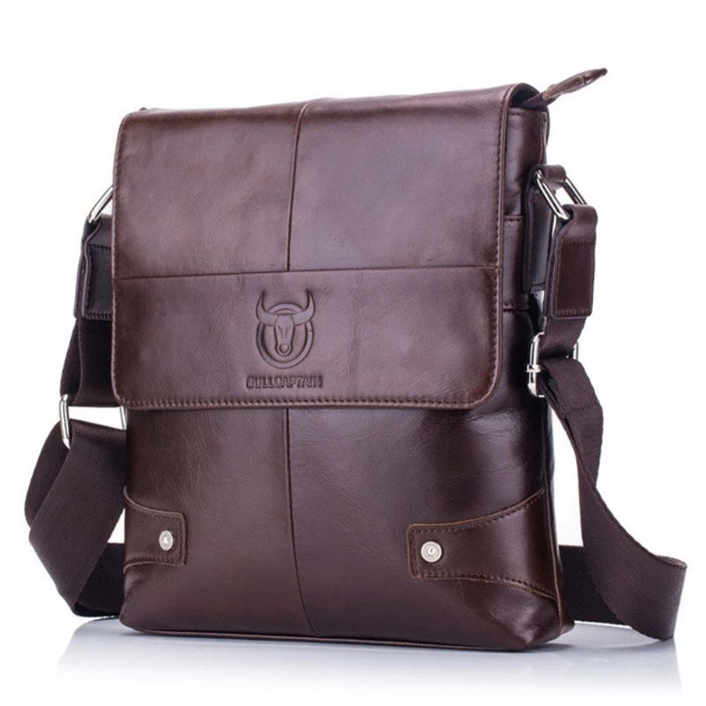 Aito Nahkainen Vintage Crossbody Laukku Salkut Miesten