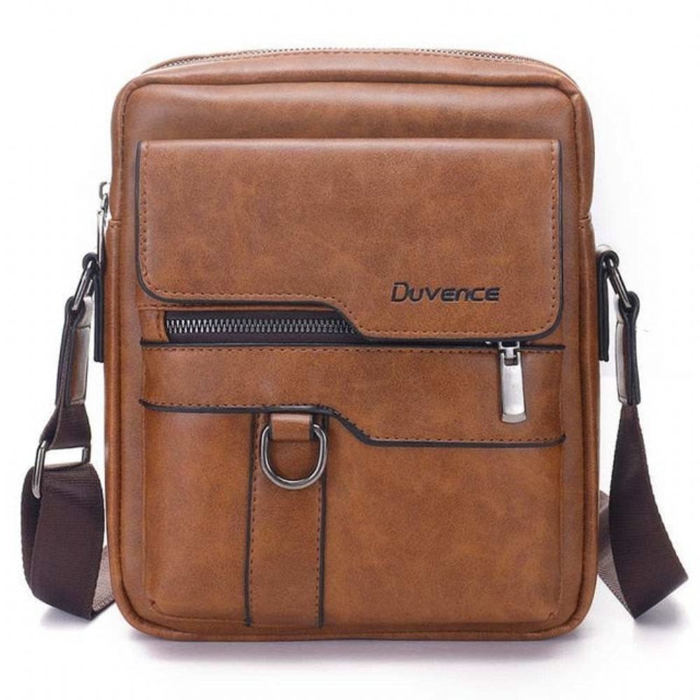 Miesten Nahkainen Crossbody Business Laukku Salkut