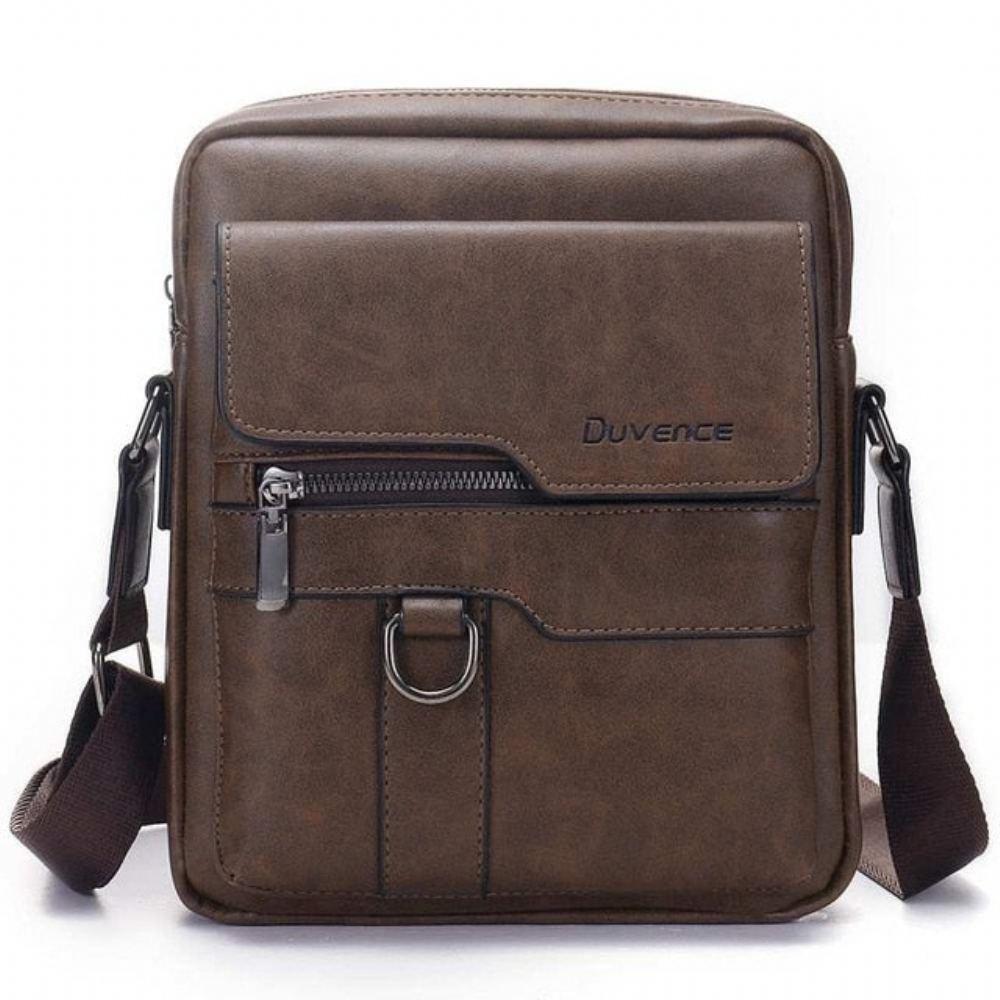 Miesten Nahkainen Crossbody Business Laukku Salkut