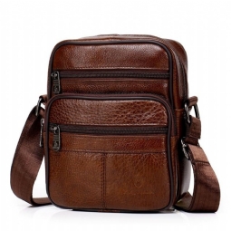 Salkut Aitoa Nahkaa Crossbody Miesten Messenger Laukku