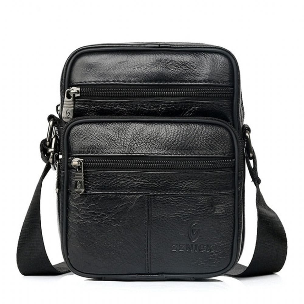 Salkut Aitoa Nahkaa Crossbody Miesten Messenger Laukku