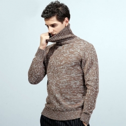 Miesten Neulepuserot Turtle Neck Paksu Akryylipusero