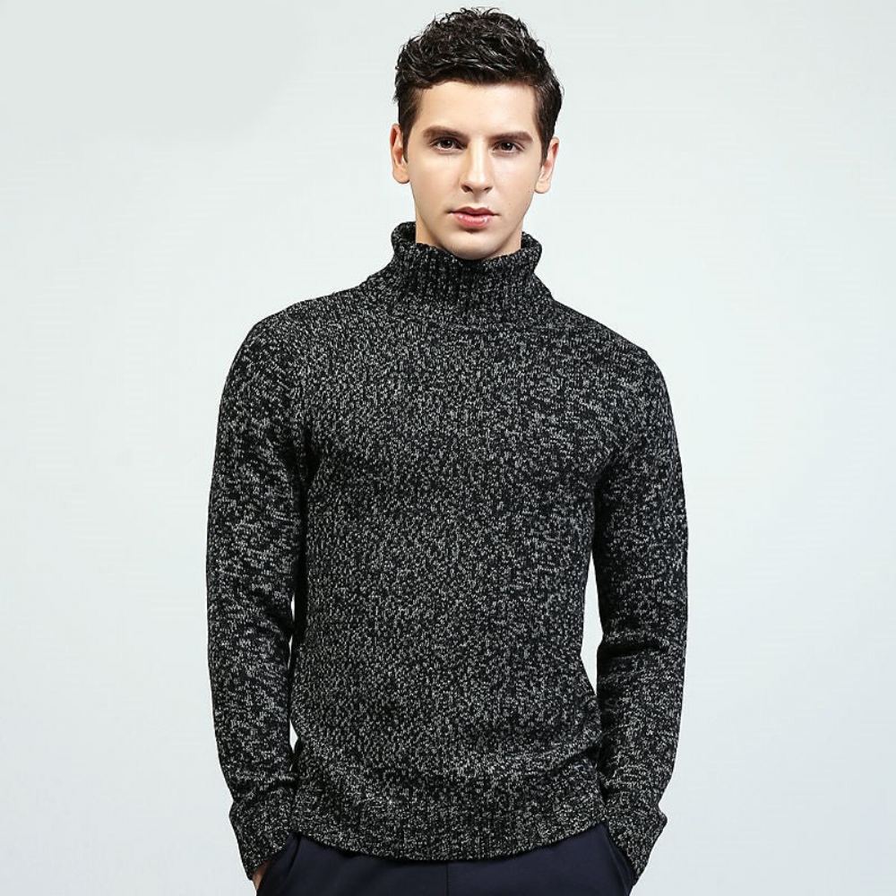 Miesten Neulepuserot Turtle Neck Paksu Akryylipusero