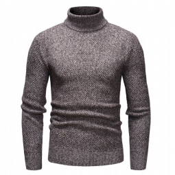 Neulepuserot Miesten Knitt Hedging Turtleneck Villapaita