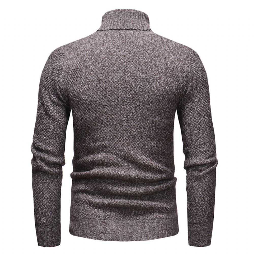 Neulepuserot Miesten Knitt Hedging Turtleneck Villapaita