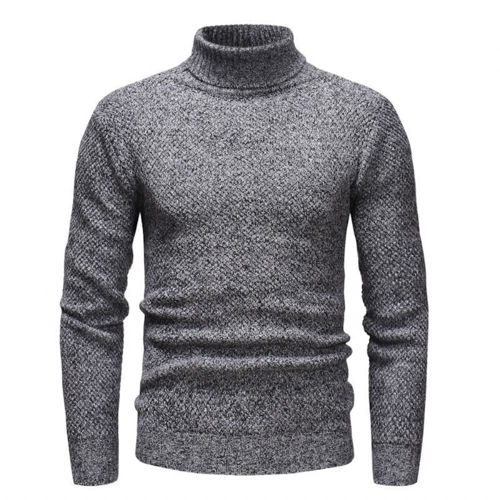 Neulepuserot Miesten Knitt Hedging Turtleneck Villapaita