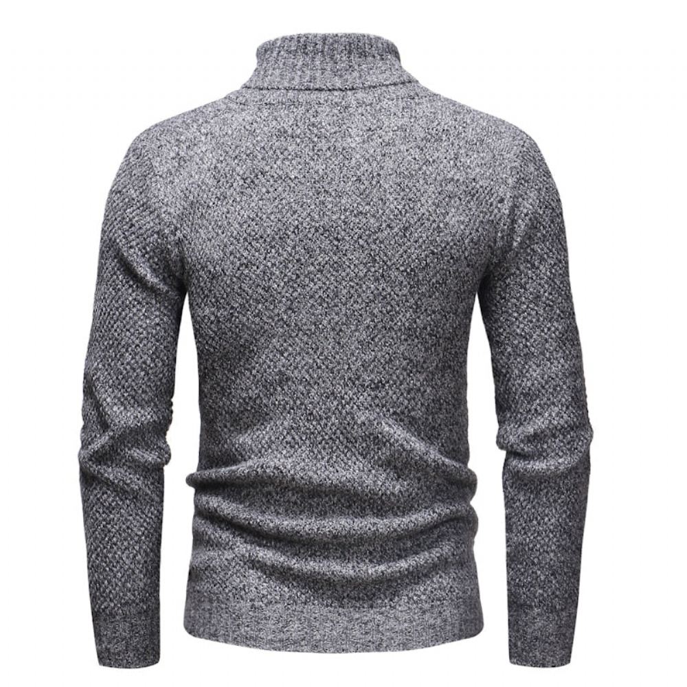 Neulepuserot Miesten Knitt Hedging Turtleneck Villapaita