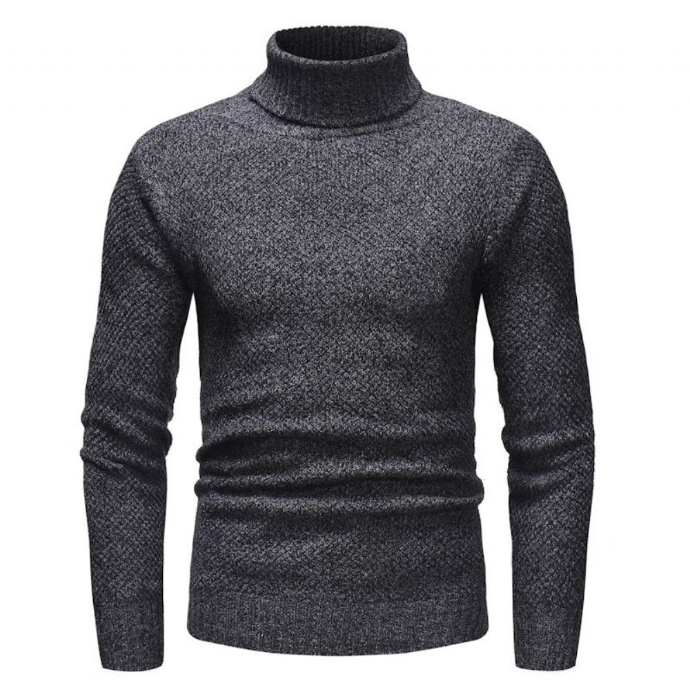 Neulepuserot Miesten Knitt Hedging Turtleneck Villapaita