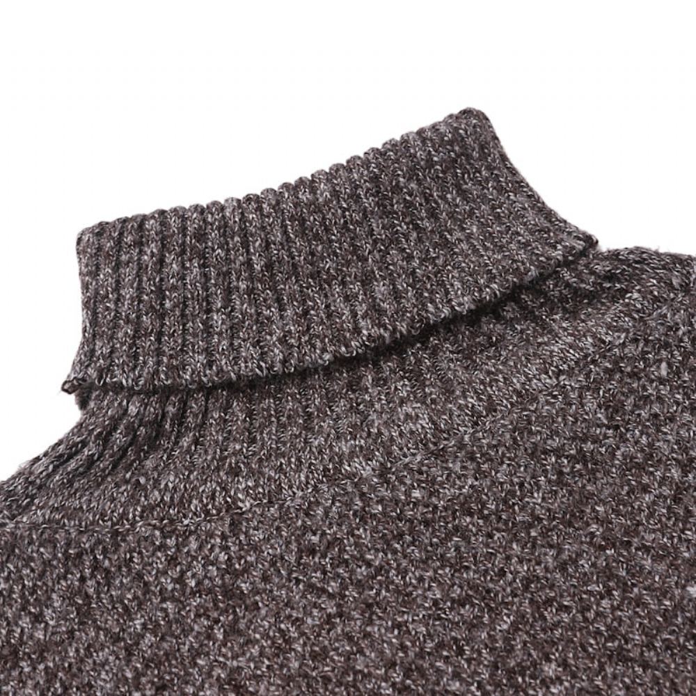 Neulepuserot Miesten Knitt Hedging Turtleneck Villapaita