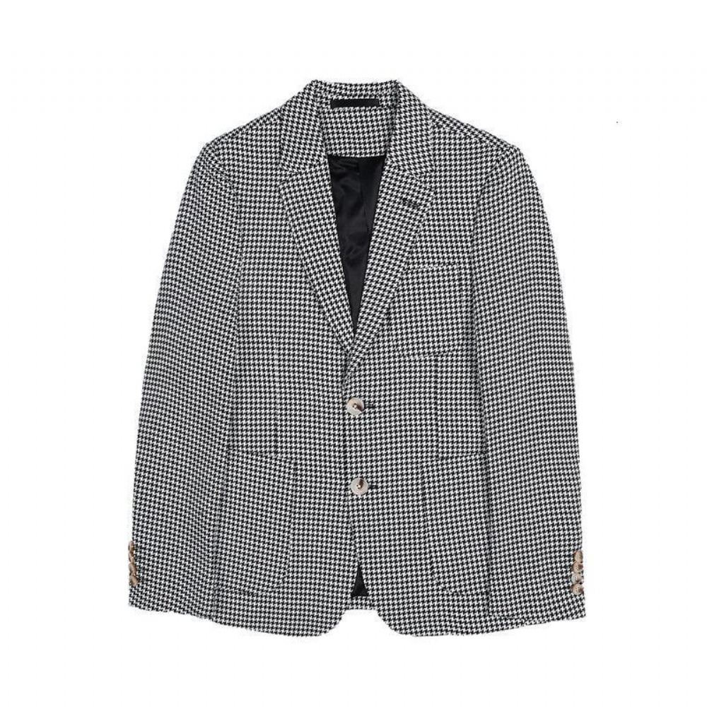 Miesten Blazerit Business Retro Swallow Gird Blazer