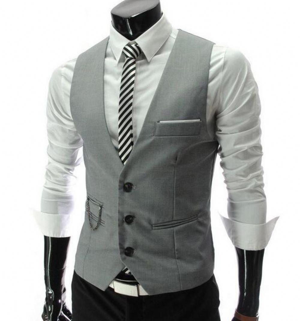 Miesten Blazerit Leisure Cotton Gentleman Vest