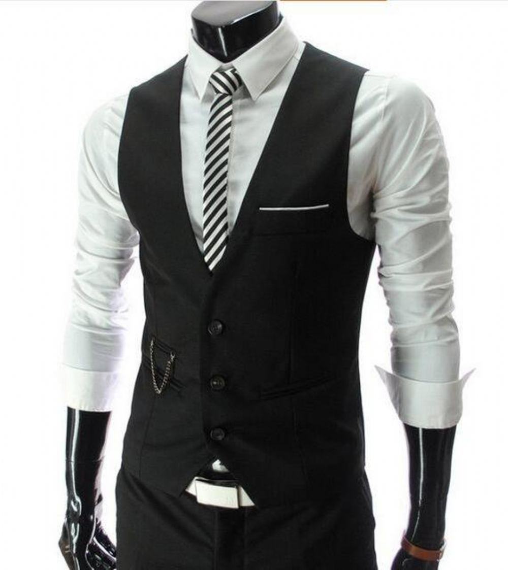 Miesten Blazerit Leisure Cotton Gentleman Vest