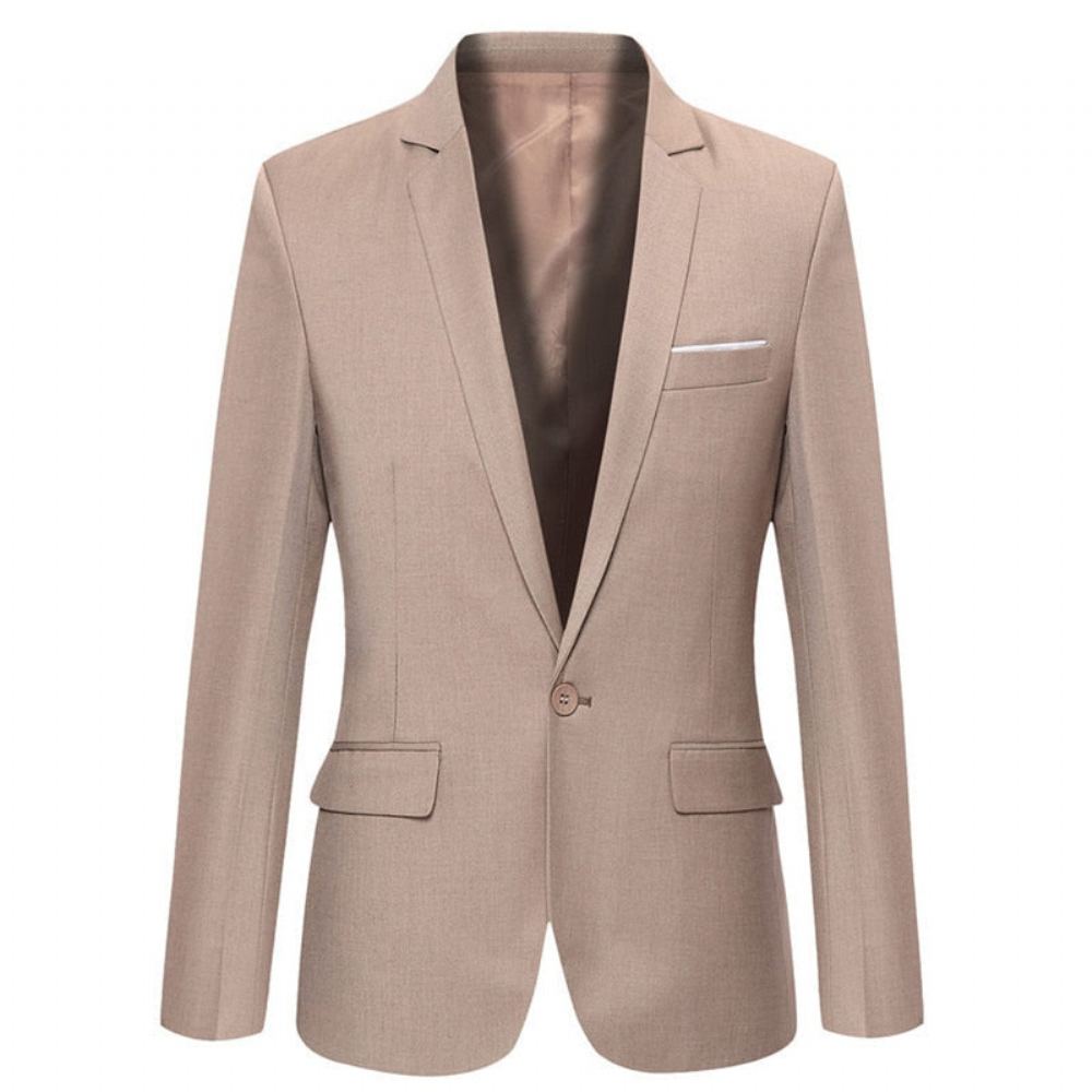 Miesten Blazerit Merkkipuku Business Blazer