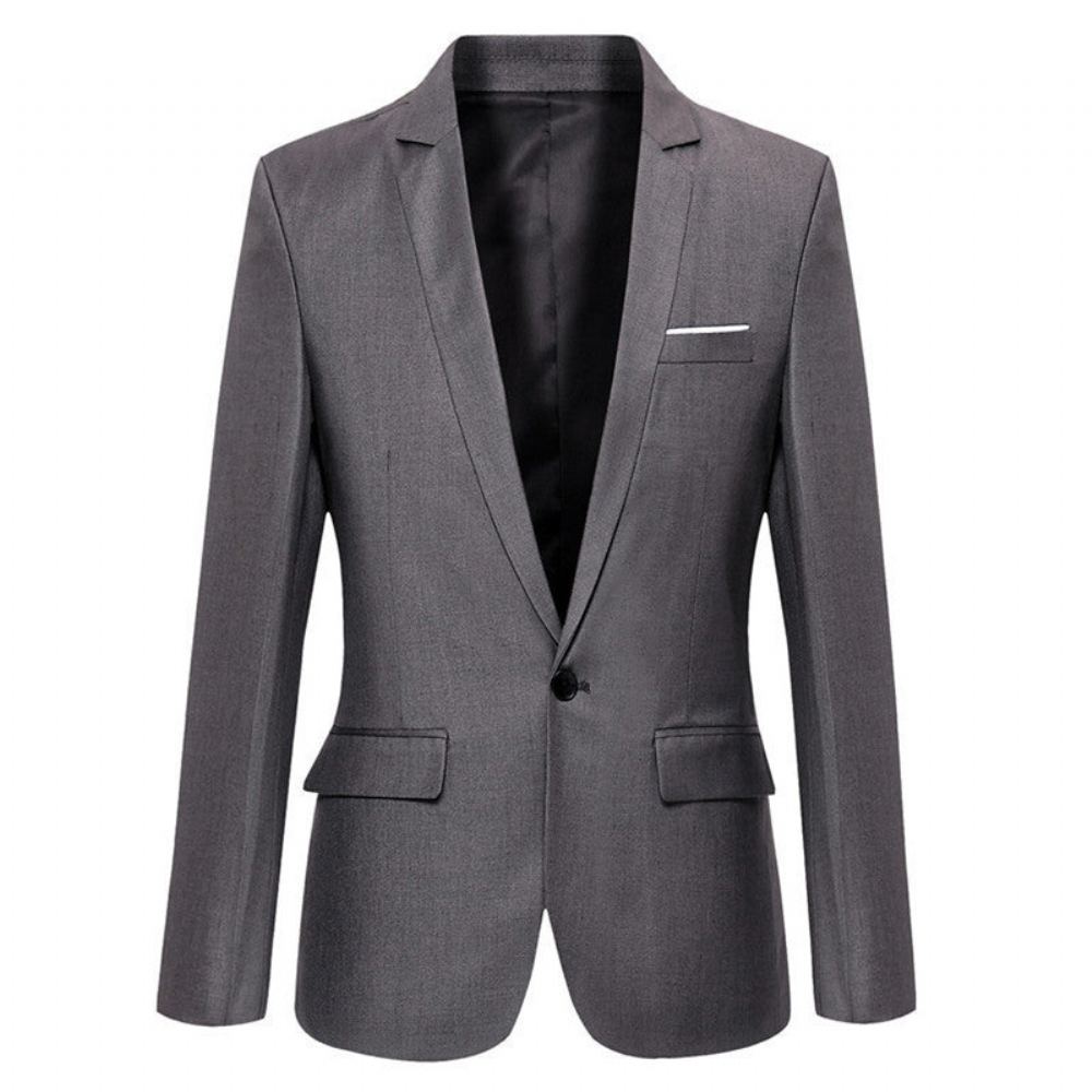 Miesten Blazerit Merkkipuku Business Blazer