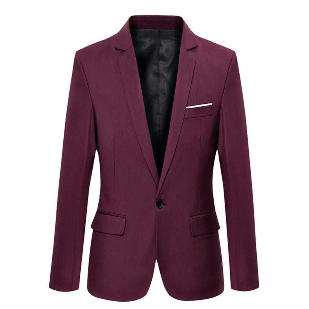 Miesten Blazerit Merkkipuku Business Blazer