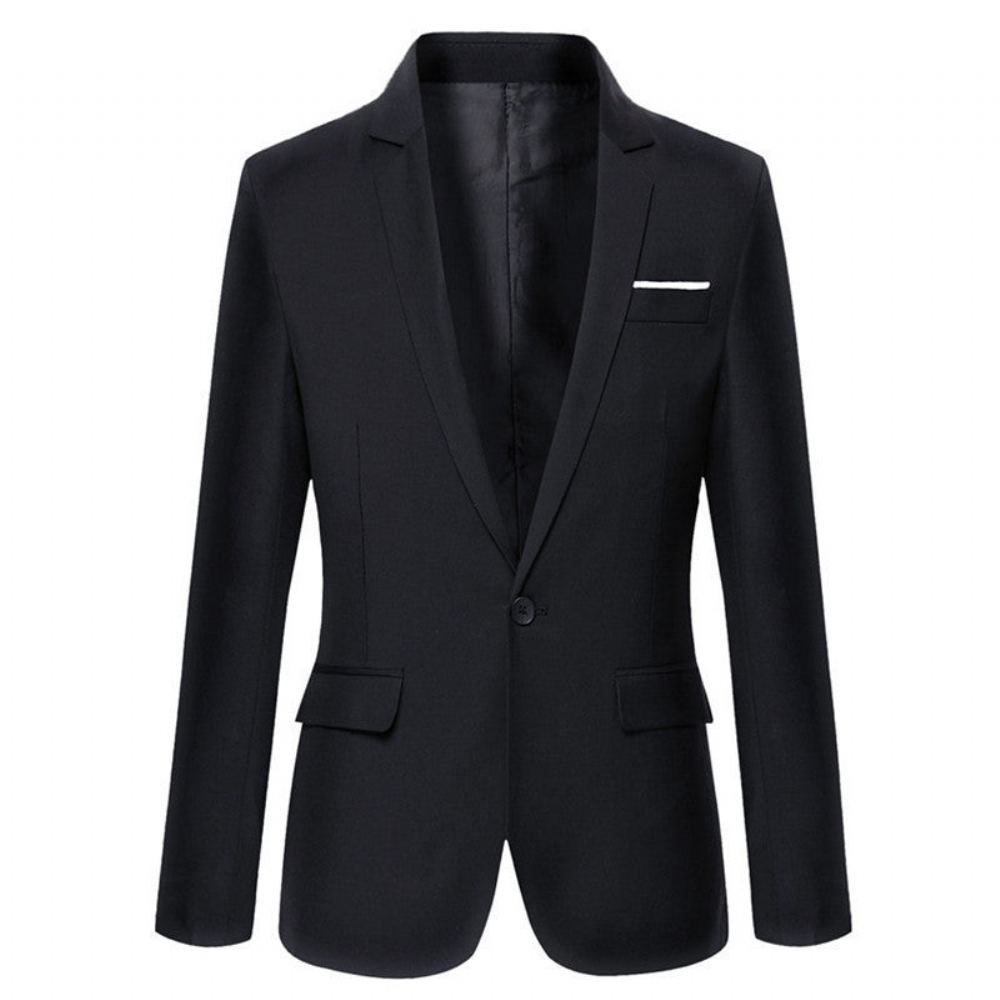 Miesten Blazerit Merkkipuku Business Blazer