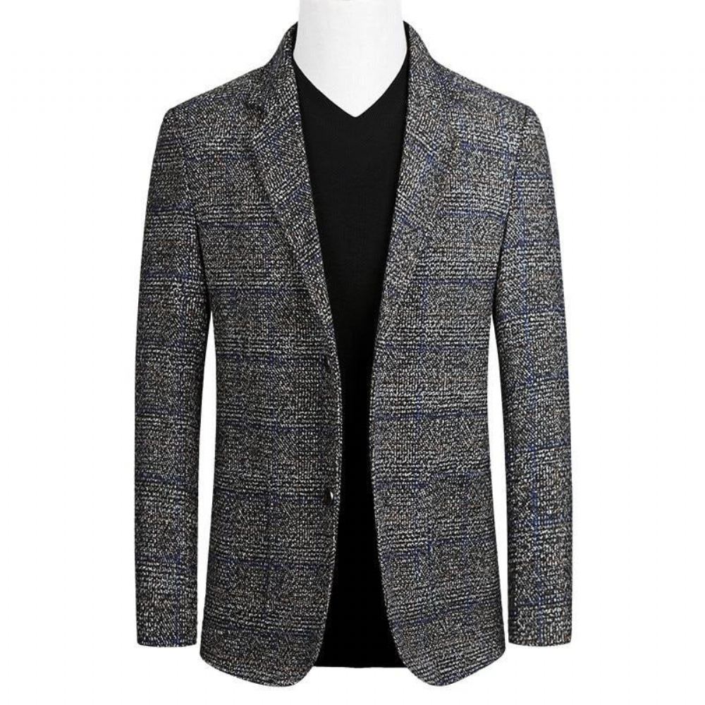 Miesten Blazerit Yksirivinen Business Casual Blazer