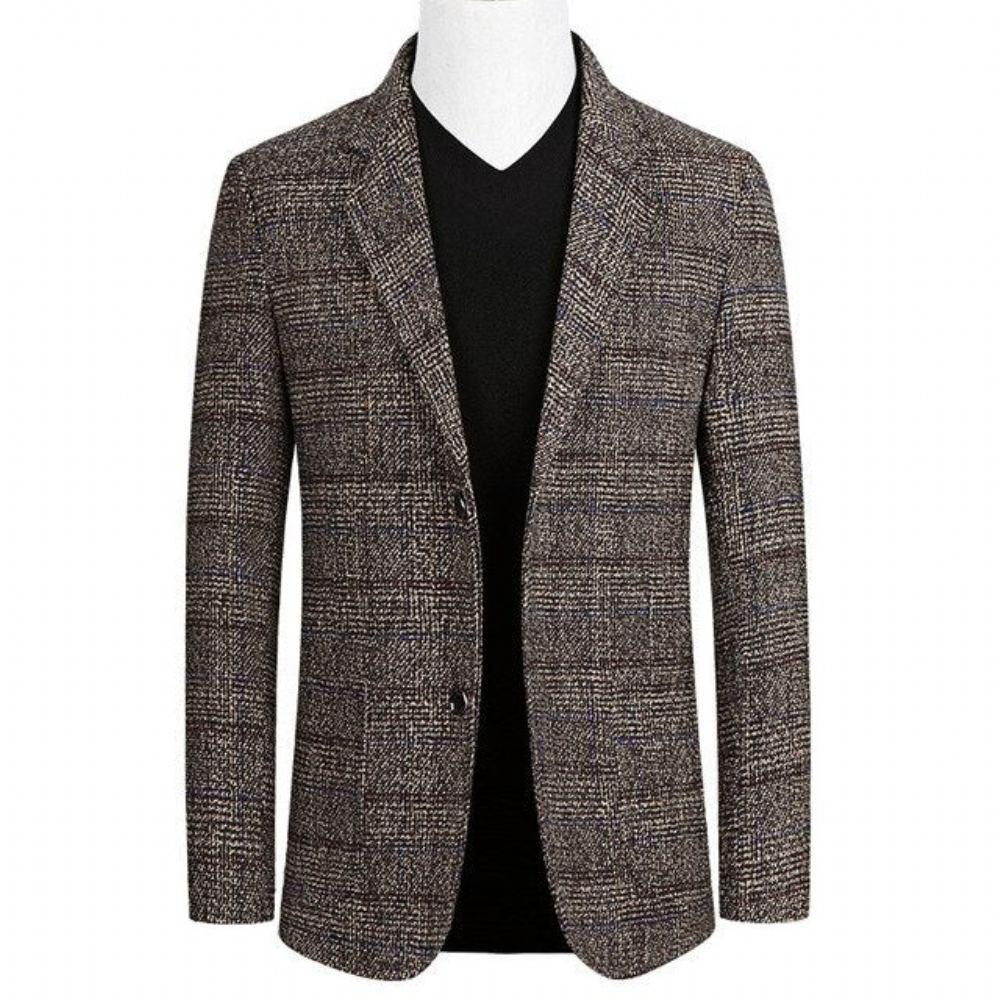 Miesten Blazerit Yksirivinen Business Casual Blazer