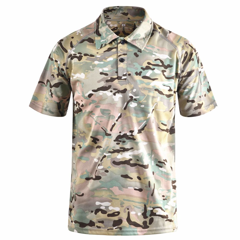 Miesten Poolopaidat Typhon Multicam Fast Dry Tactical Naamiointi Poolopaita