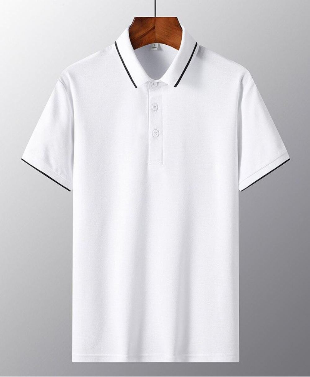 Poolopaidat Miesten Solid Golf Summer Cotton Poolopaita