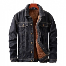 Farkkutakit Miesten Cowboy Fleece Denim Takki