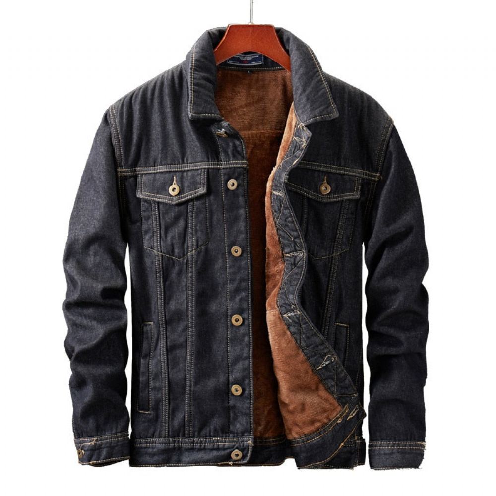 Farkkutakit Miesten Cowboy Fleece Denim Takki