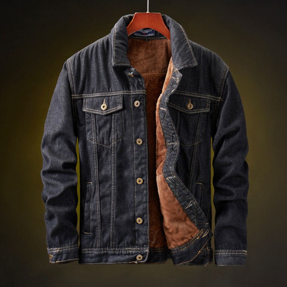 Farkkutakit Miesten Cowboy Fleece Denim Takki