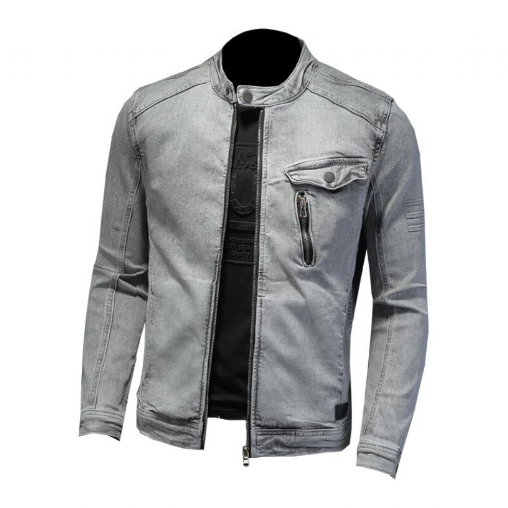 Farkkutakit Miesten Moto Biker Streetwear Farkkutakki