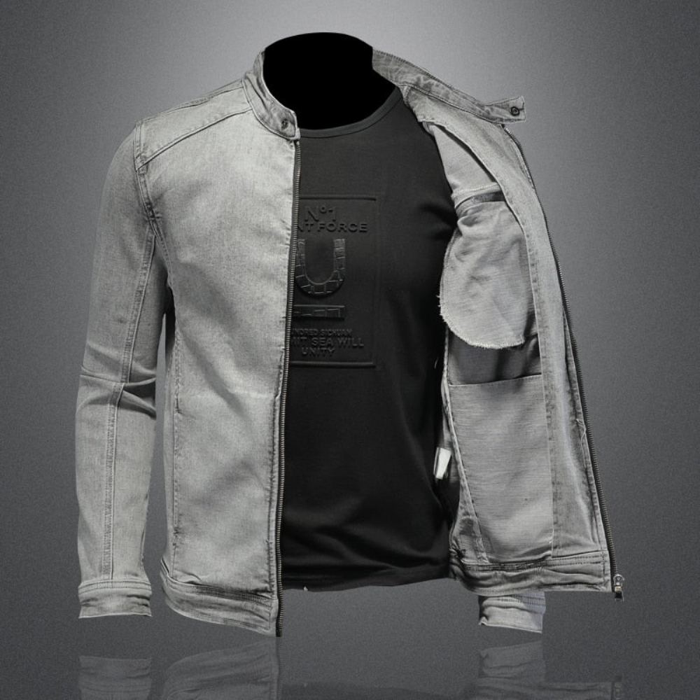 Farkkutakit Miesten Moto Biker Streetwear Farkkutakki