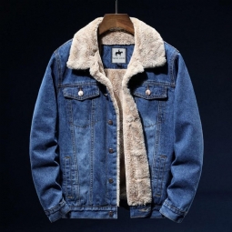 Miesten Farkkutakit American Cowboy Denim Takki