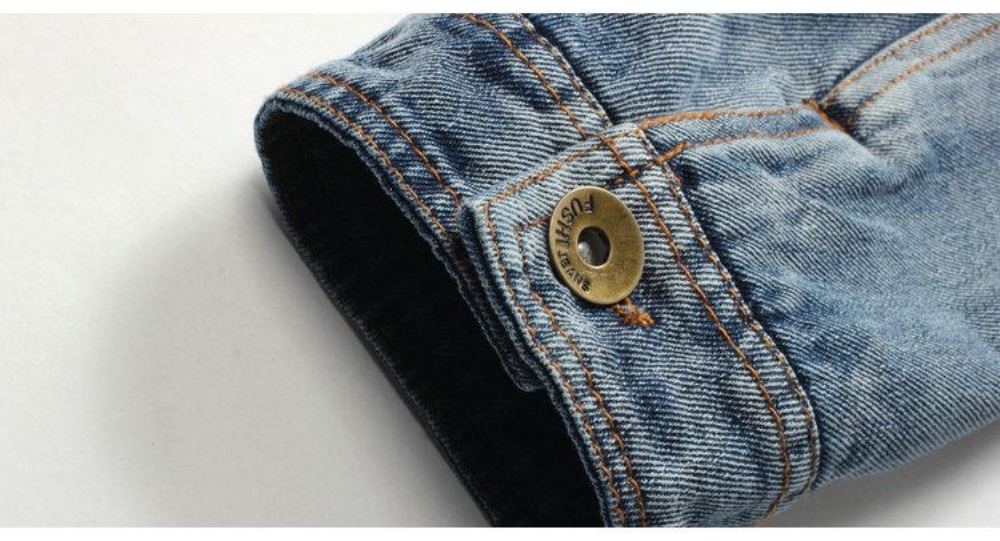 Miesten Farkkutakit Talvi Denim Hupullinen Takki