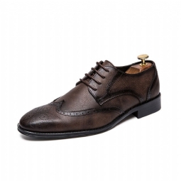 Miesten Retro Brogue Business Oxford Kengät