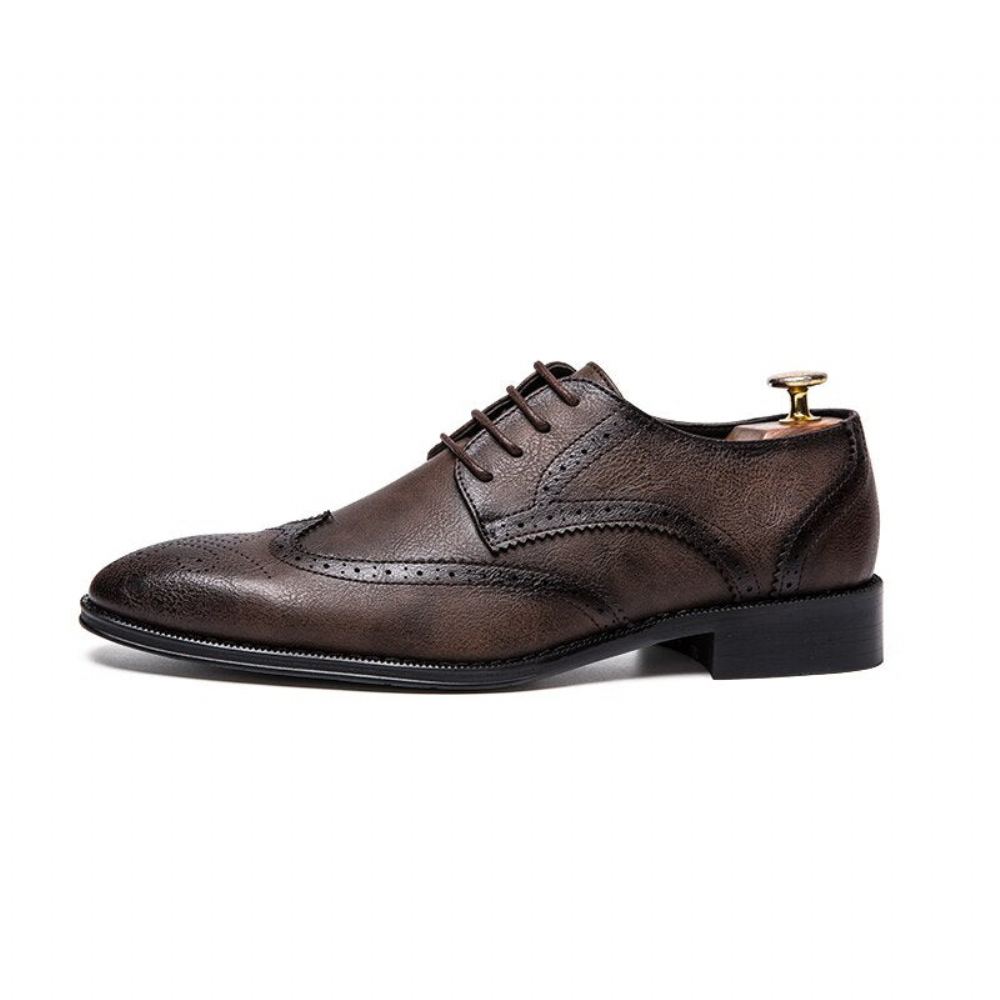 Miesten Retro Brogue Business Oxford Kengät