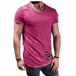 Miesten Paidat Revitty Slim Fit Puuvillainen T-paita