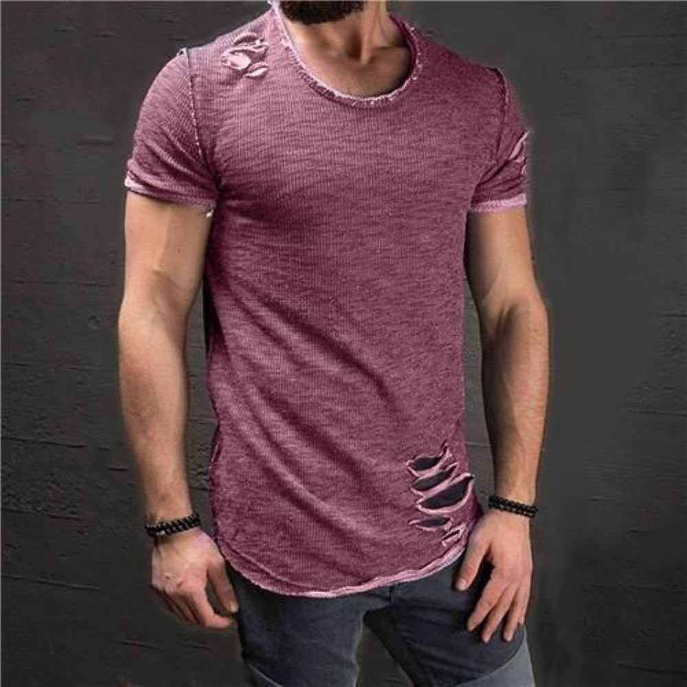 Miesten Paidat Revitty Slim Fit Puuvillainen T-paita