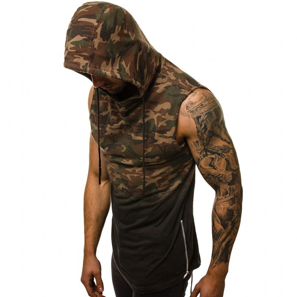 Miesten Paidat Stringer Sportswear Camo Tank Top