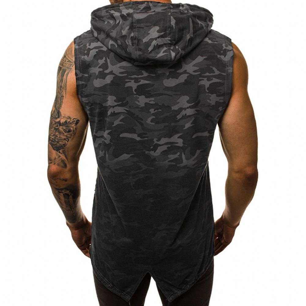 Miesten Paidat Stringer Sportswear Camo Tank Top