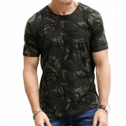 Miesten Paidat Summer Camouflage Print Fashion T-paita