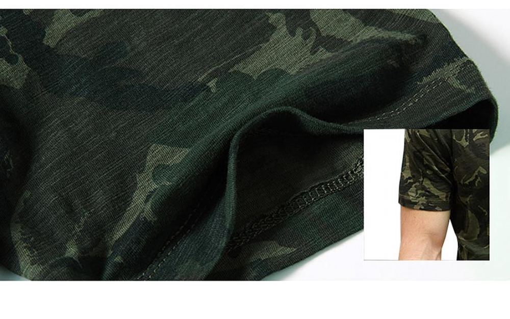 Miesten Paidat Summer Camouflage Print Fashion T-paita