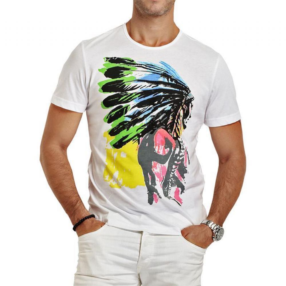 Paidat Miesten American Indian Swag T-paidat