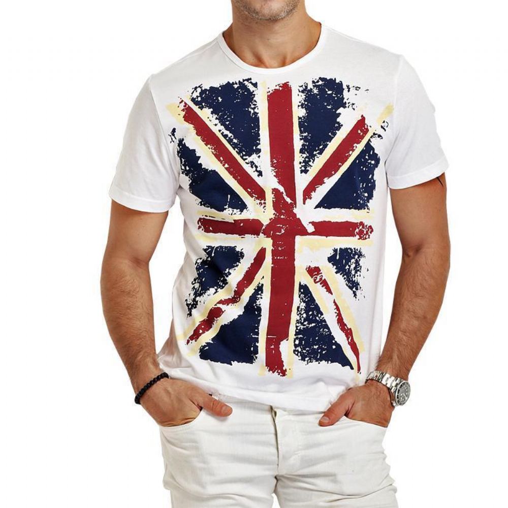 Paidat Miesten Hot England Style Slim Fit T-paidat