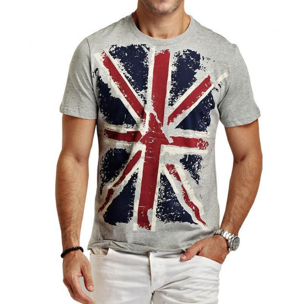 Paidat Miesten Hot England Style Slim Fit T-paidat