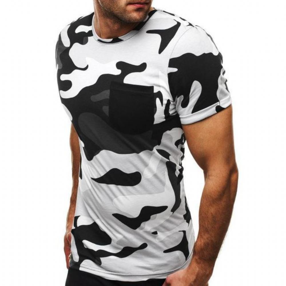 Paidat Miesten Summer Camouflage T-paita