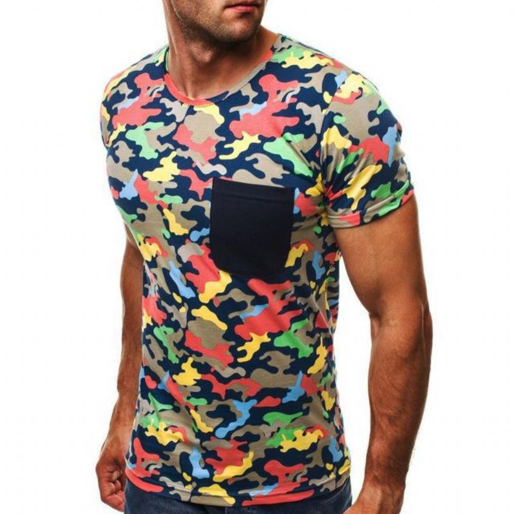 Paidat Miesten Summer Camouflage T-paita