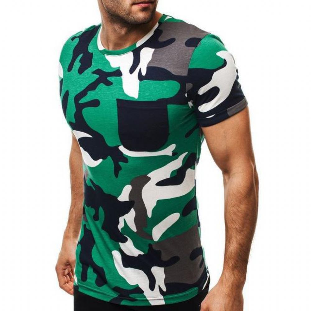 Paidat Miesten Summer Camouflage T-paita