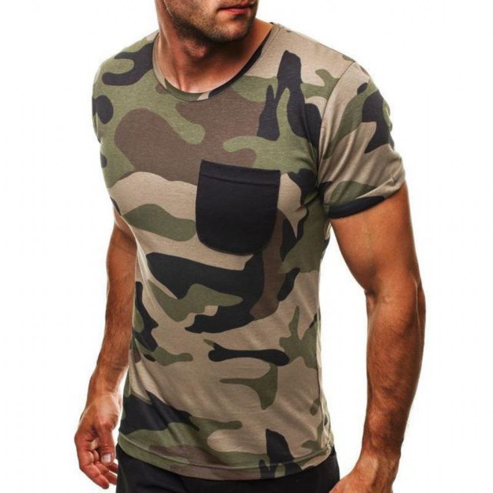 Paidat Miesten Summer Camouflage T-paita