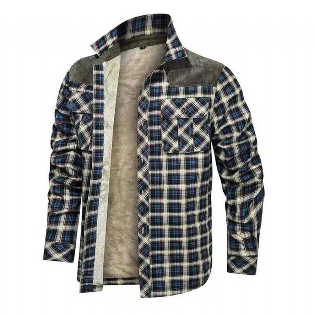 Paidat Miesten Suunnittelija Winter Fleece Lumberjack Plaid Paita