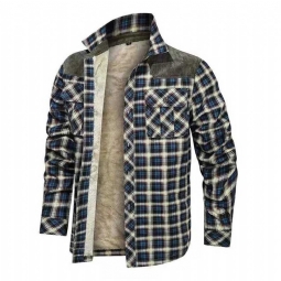 Paidat Miesten Suunnittelija Winter Fleece Lumberjack Plaid Paita